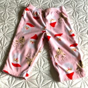 8/15 Fleece Santa and reindeer lounge pants
